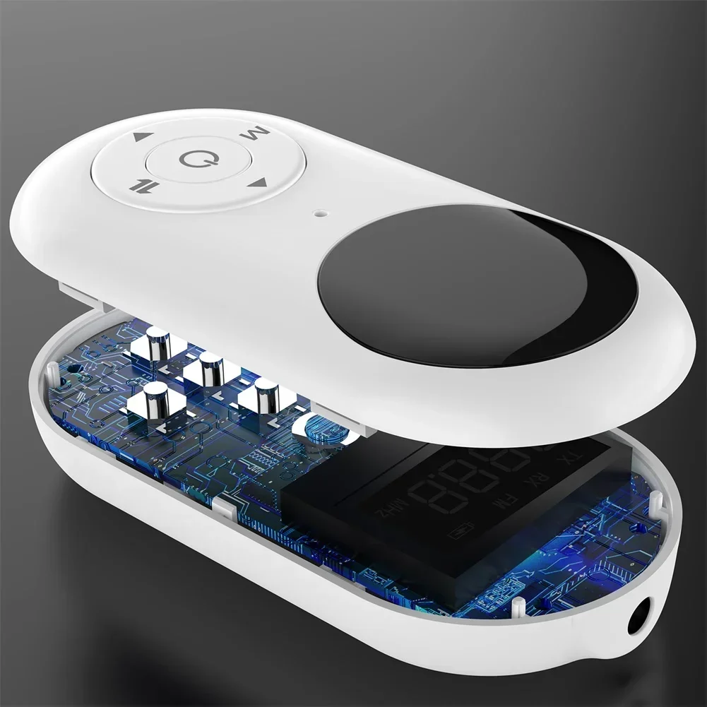 3 In 1 Aux 5.3 Bluetooth-compatible Adapter And Receiver With 3.5 Mm Jacks Digital Display Receiver Transmitter