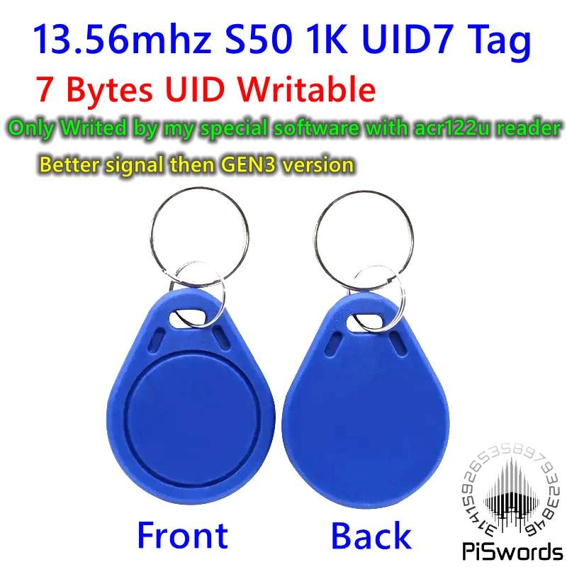 การรีวิว S50 7 Bytes UID Block 0 แท็กที่เขียนได้ สำหรับการใช้งาน NFC ที่หลากหลาย