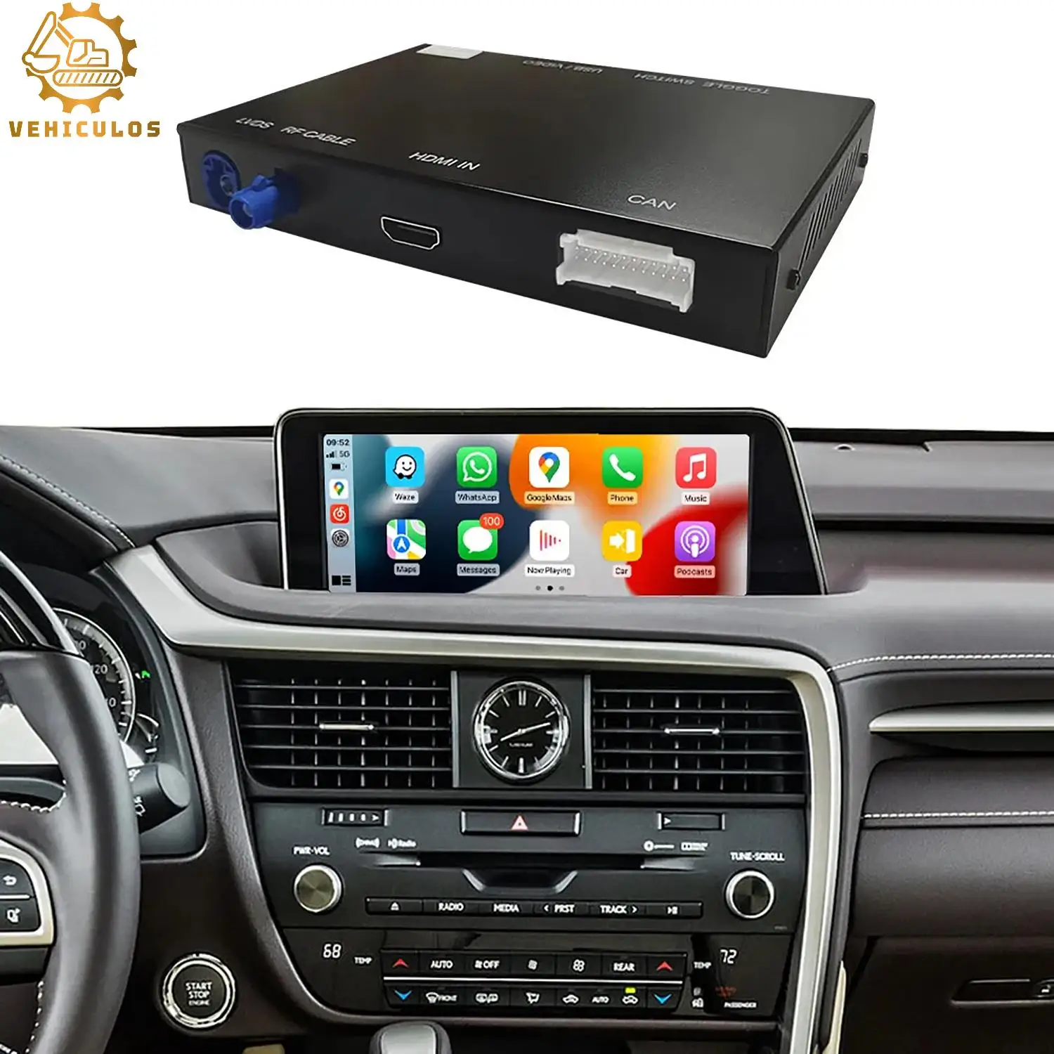 

1PC Wireless CarPlay Android Auto For 2014-2019 Medium Configuration Lexus NX RX ES Big Touchpad Car Play Function New Car Parts