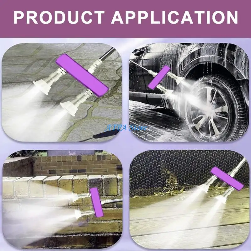 U13C Sturdy Stainless Steel Car Wash Nozzle Head Powerful Stream For Grime Removal