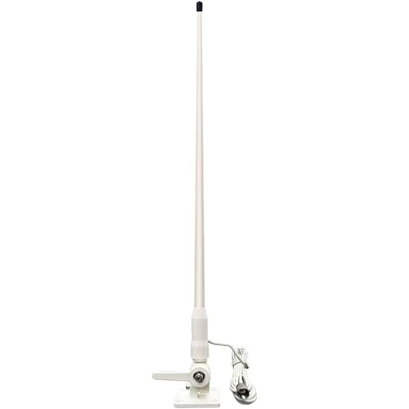 VHF Marine Antenna Radios 156-163MHz Boat Antena 156MHz fiberglass antenna PL259 boat whip Nylon mount aerial