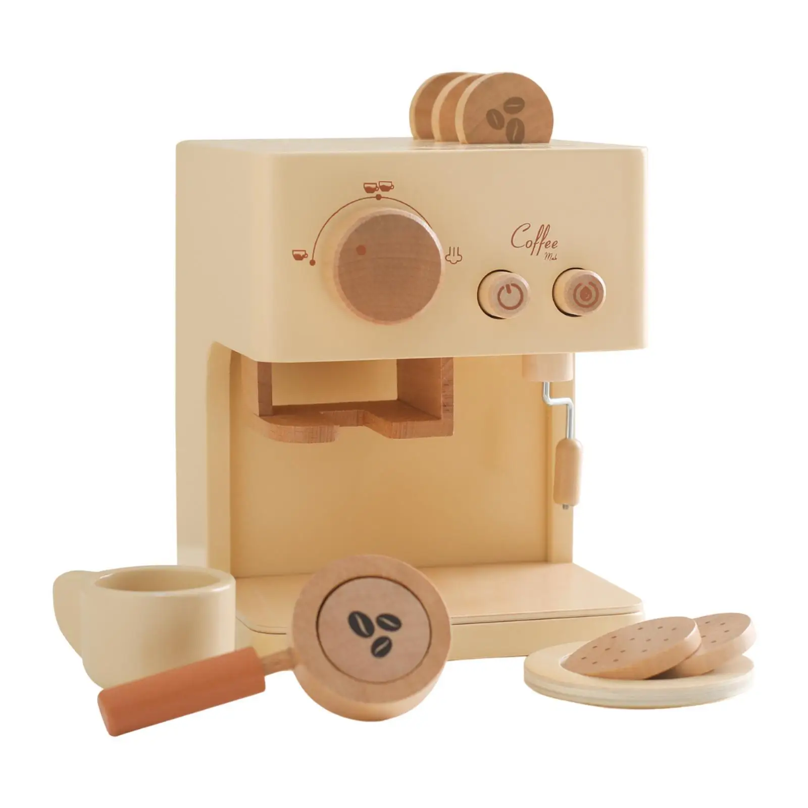 Child Coffee Maker Playset Coffee Making Routine for Girls Boys Kitchen Gift