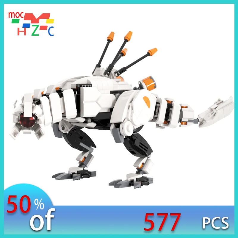 

Gobricks Moc Horizon Zero Dawn Thunderjaw Forbidden West Monster Building Blocks Game Bricks Model Toys Building Blocks Sets