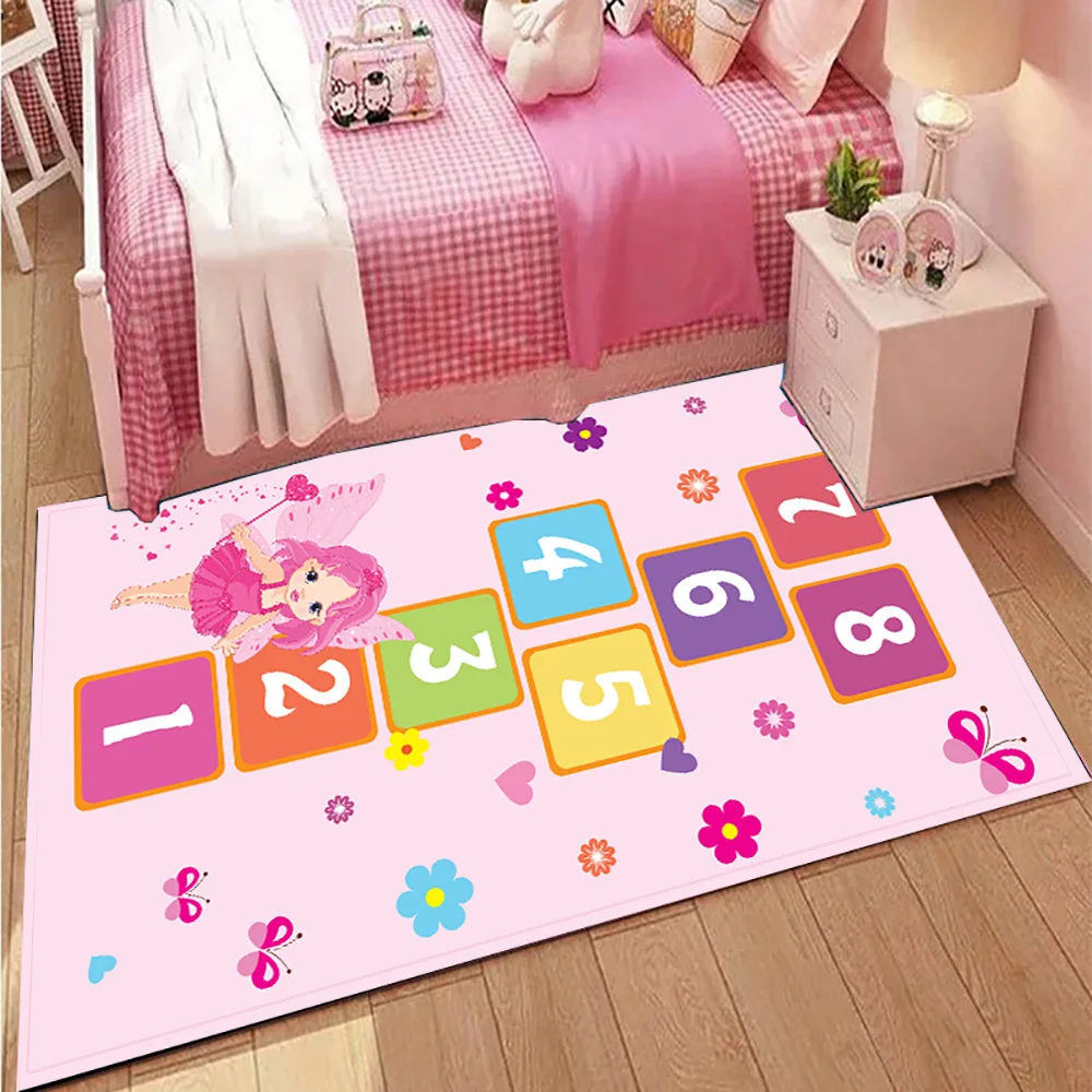 Children\'s Educational Game Carpet Home Crawling Non-slip Play Mat Machine Washable Living Room Bedroom Decoration ковер Tapis