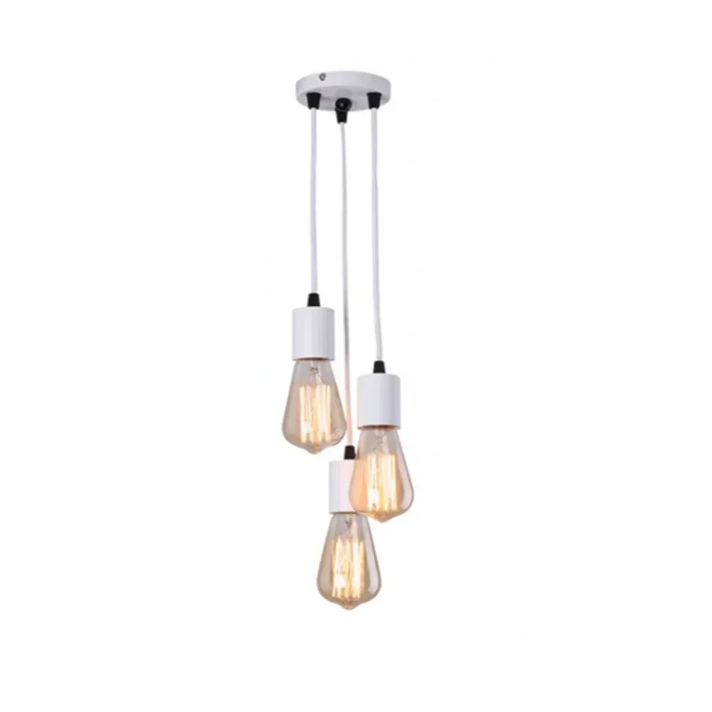 

Spider Nordic Industrial Pendant Lamp E27 Edison Bulb Loft Hanging Light Adjustable Length for Kitchen Island Dining Room