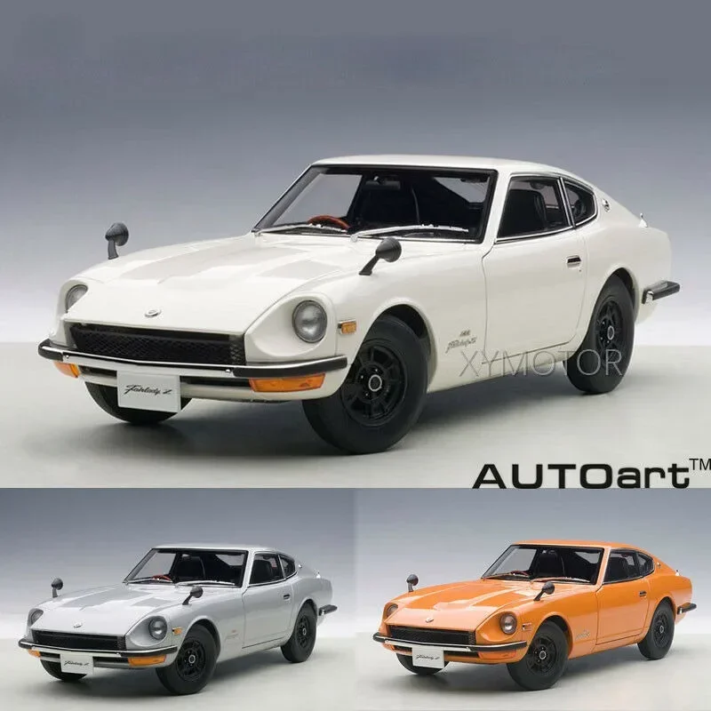 1:18 Autoart 77436 1969 For NISSAN Fairlady Z432 PS30 Diecast Model Car Kids Gifts Collection Orange/Silve/White ABS Plastic