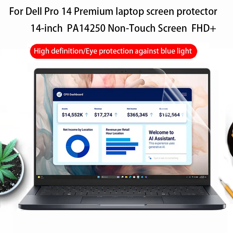 

For Dell Pro14 Premium Screen Protector 14inch PA14250 Non-Touch Screen FHD+ Laptop Privacy Protective Film Computer Accessories