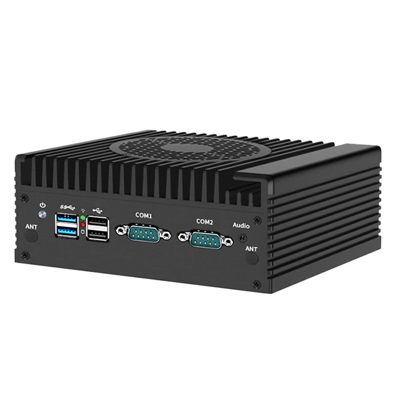 Le plus récent i3-N305 4 * Affichage Sans Ventilateur Mini PC HDMI DP VGA Type-C 2 * RTL8111H LAN 2 * COM Ordinateur De Bureau Windows 11 Routeur PC RS485