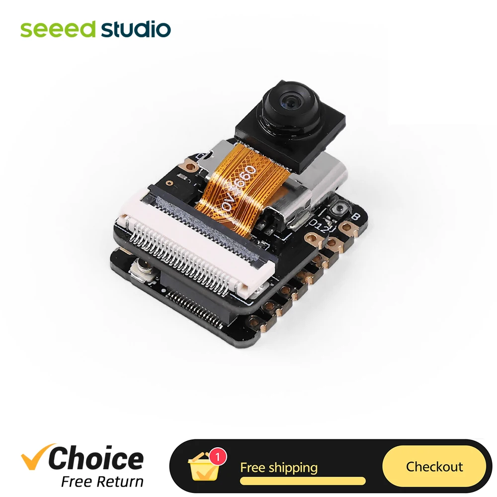 Seeed Studio XIAO ESP32-S3 Sense MCU Board Radio Connectivity 2.4GHz Wi-Fi and BLE Dual Wireless, Support Arduino / MicroPython