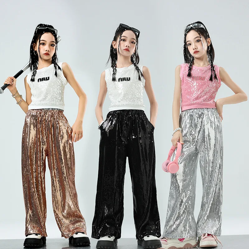 

Girls' jazz dance performance costume children's street dance fashion costume children's hip-hop runway performance costume