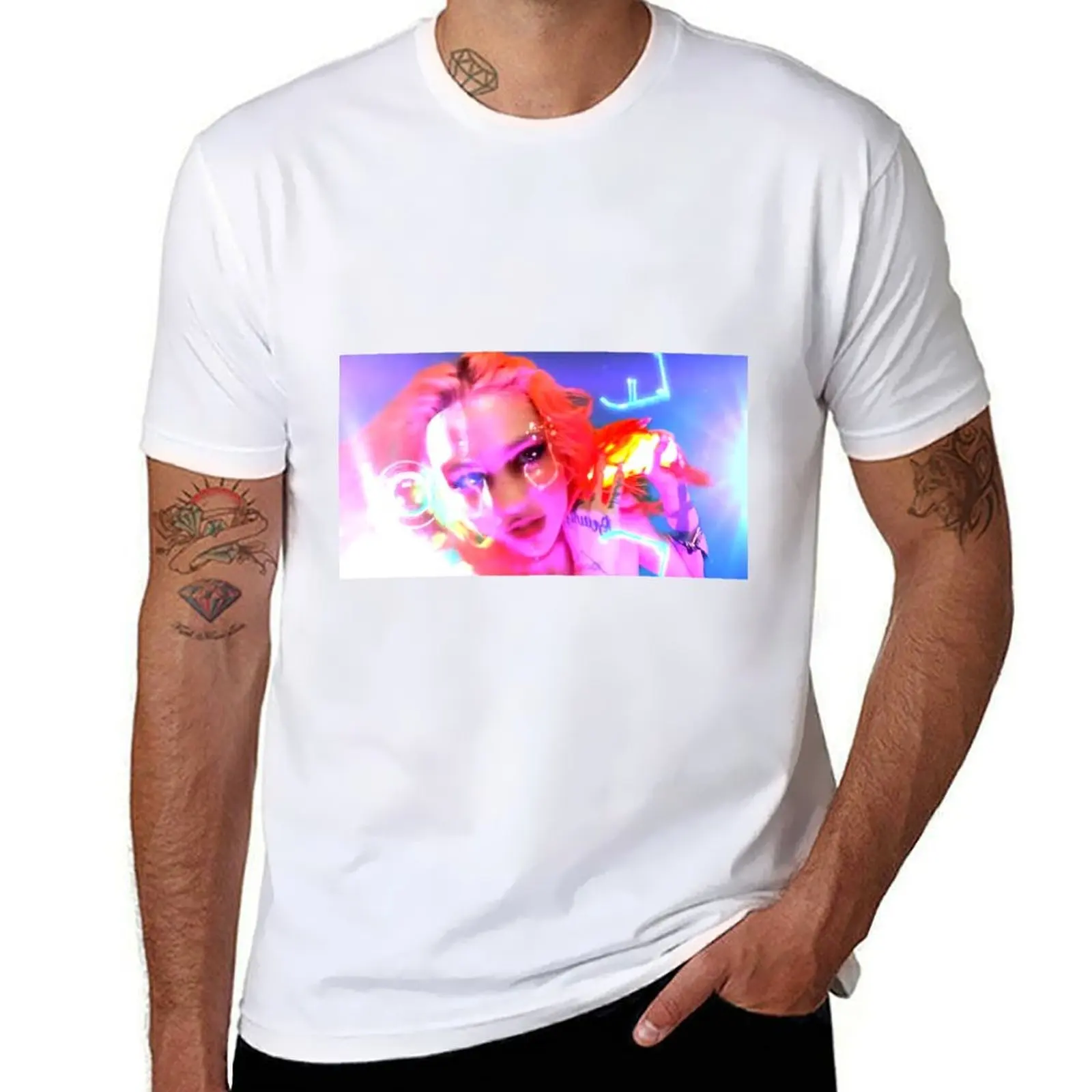 grimes T-Shirt anime t shirts oversize t shirt custom print man t shirt cotton high quality T-shirt
