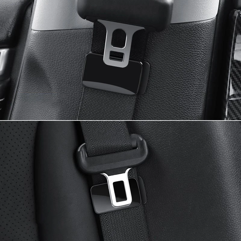 1PC Magnetic Car Styling Supplies Seat Belt Holder Stabilizer New R Logo For VW Volkswagen Golf 8 MK8 Auto Interior Accessories