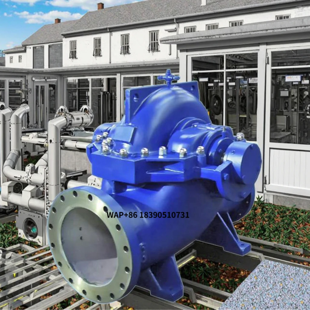 High-Pressure Horizontal Double Suction Stainless Steel Flange Connection Centrifugal Water Pump Single Hot Water Circulation