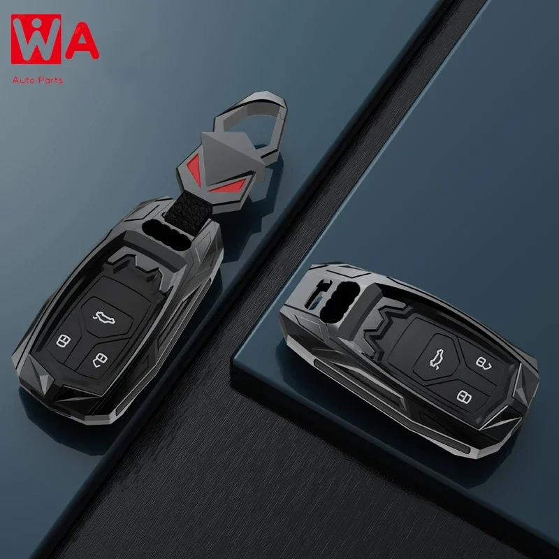 

Zinc Alloy Car Key Case Full Cover Fob For Audi A6 A5 Q7 S4 S5 S7 A4 B9 A4L 4m 8W Q5 TT TTS RS 8S Coupe Car Accessories