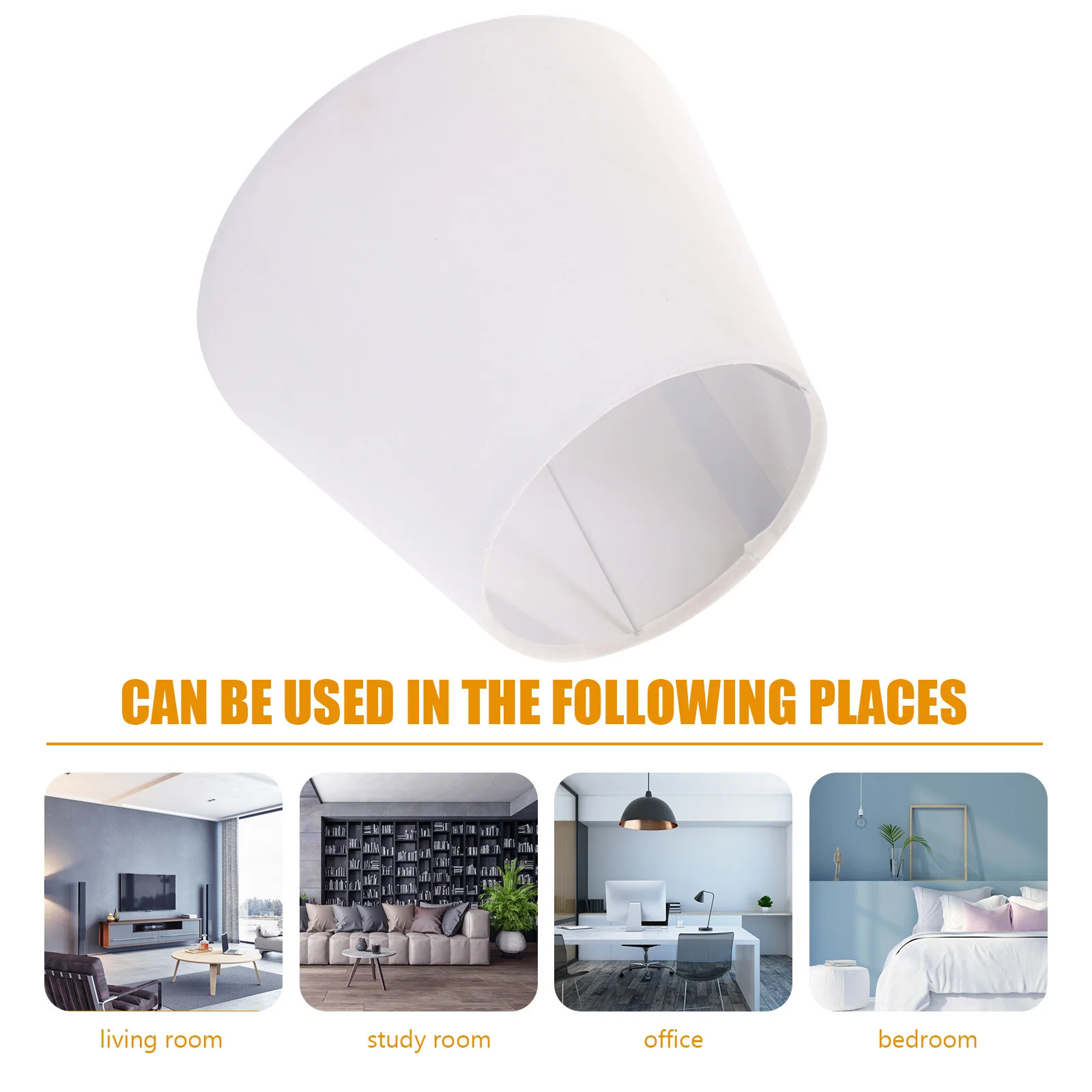 

Cloth Lampshade Modern Table Lamp Shade E27 Bedside Light Cover Home Metal Lamp Shade Replacement