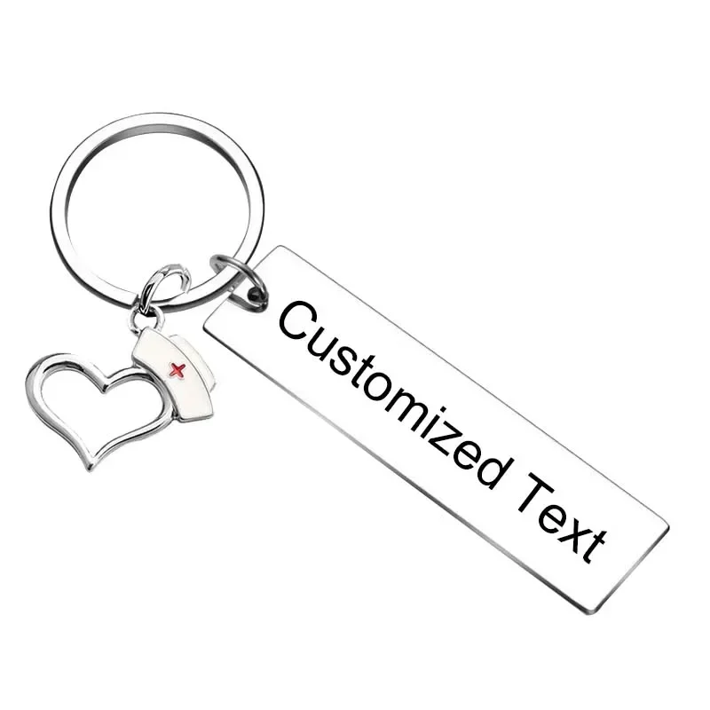 Personalized Custom Keychain Nurses Day Appreciation Gifts Key chain Nursing Student Graduation key rings