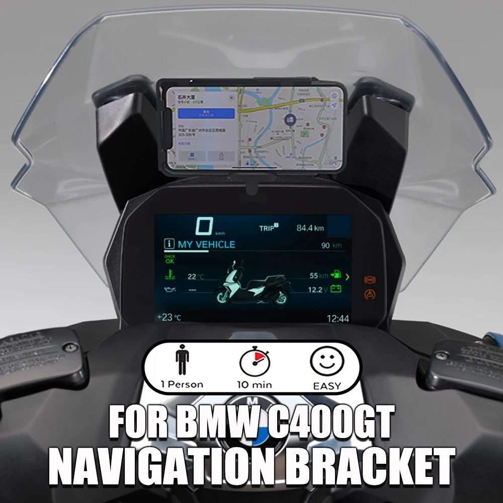 For BMW C400GT C 400GT C400 GT Motorcycle Accessories Front GPS Navigation Plate Phone Holder Stand Holder Smartphone Phone