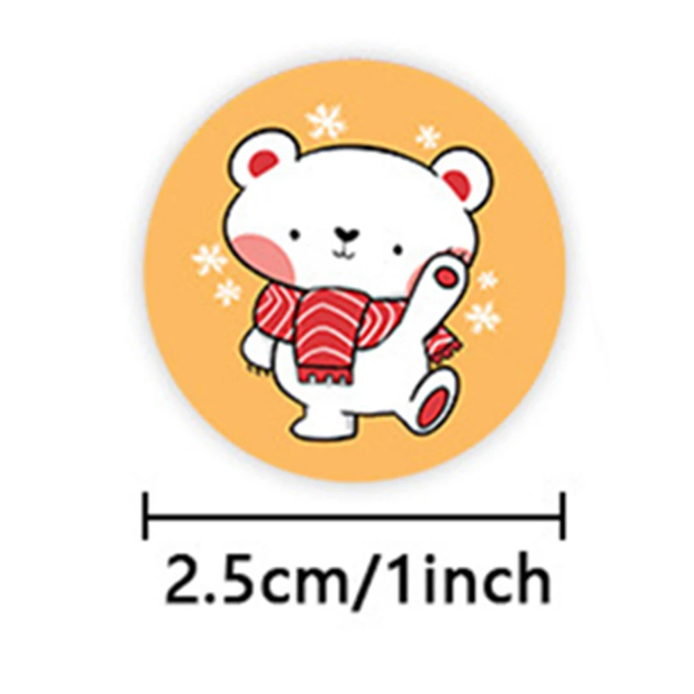 50-500pcs Cute Cartoon Stickers 1inch Children Reward Label Encouragement Scrapbooking Decoration Stationery Sticker