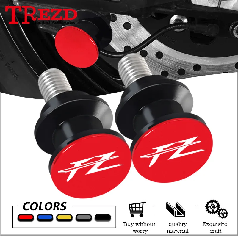 

New For FAZER FZ1 1S 1N FZ6 6S 6N 6R FZ8 8N FZ25 6MM Motorcycle CNC Rear Swing Arm Stand Screws Swingarm Spools Sliders fazer fz