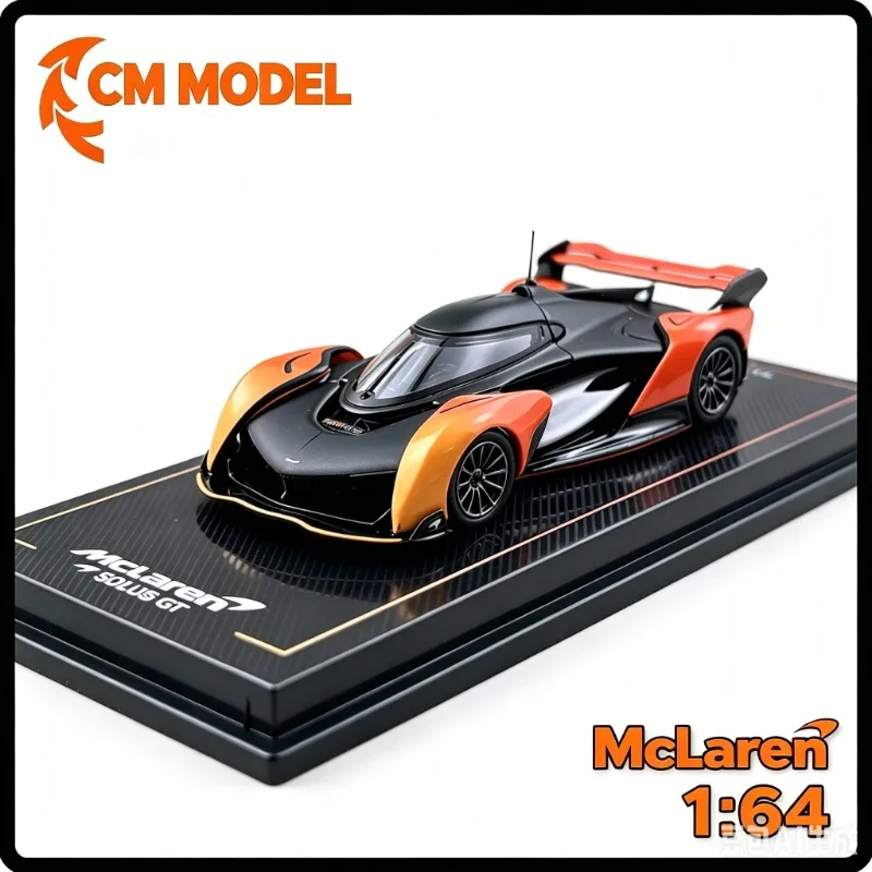 

CM MODEL 1:64 McLaren Solus GT Die Cast Alloy Car Model with Detachable Top, Collectible Souvenir, Male Gift.