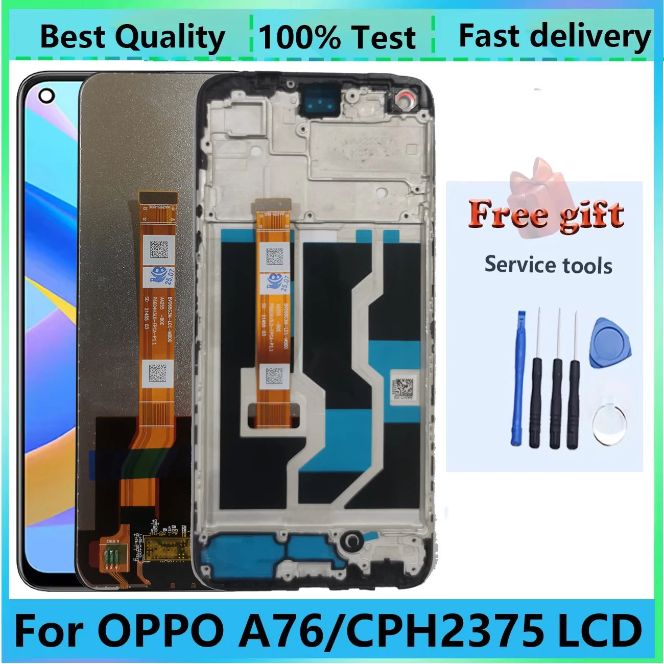 شاشة لمس LCD بحجم 6.56 بوصة لموبايل Oppo A76 مع إطار متكامل – تقييم شامل ودليل استبدال عملي