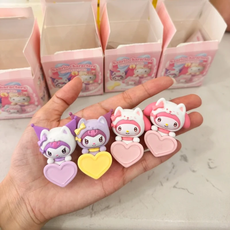 مرحبا كيتي جارديان مواء مواء فرقة سلسلة صندوق أعمى لطيف لعبة فول الكرتون قضية الهاتف المحمول الديكور الفتاة هدية الكريسماس