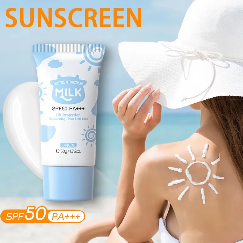 

Солнцезащитный крем SPF 50+ PA++++ для лица и тела, водостойкий, устойчивый к поту, длительного действия, увлажняющий, нежирный, без белых следов