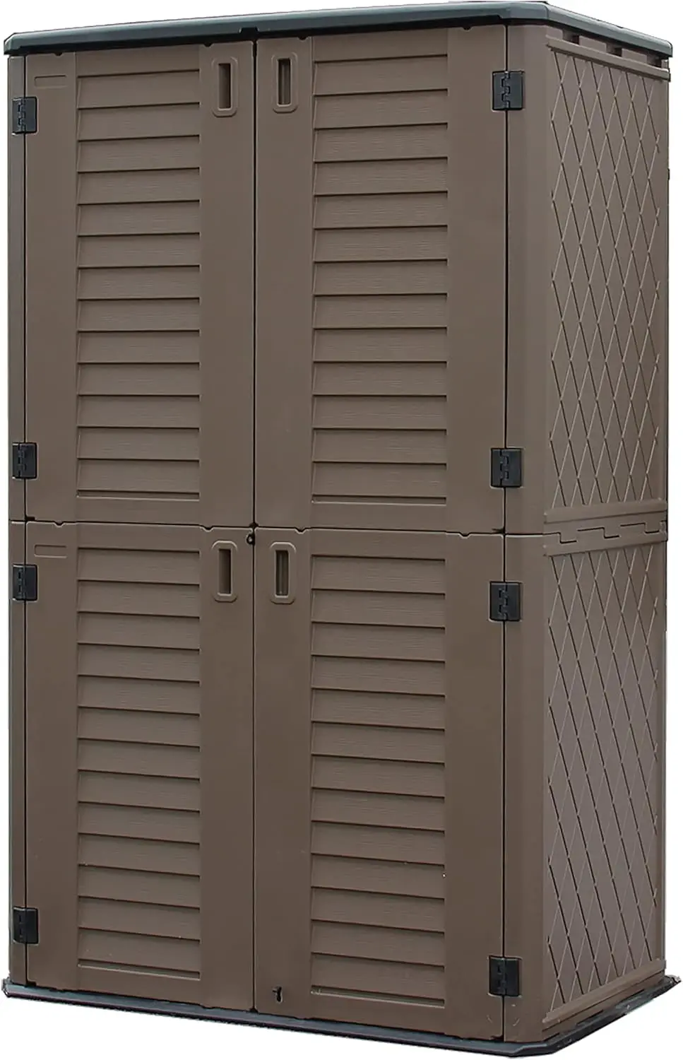 

Outdoor Storage Cabinet Waterproof for Garage Storage, Pool Storage, Bike Shed, Garden Shed, Outdoor Storage (Brown)