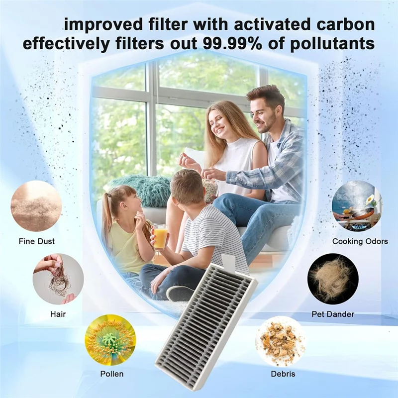 ABUS-21Pcs ل ECOVACS DEEBOT X8 /X8 PRO OMNI جهاز آلي لتنظيف الأتربة أجزاء مع أكياس الغبار مرشحات الجانب الرئيسي فرش الأسطوانة المماسح