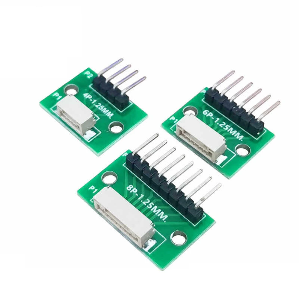 1.25mm Spacing GH to Dip2 54 Circuit Board Horizontal Paste Socket Test Board Adapter Board with 4P 6P 8P 10P 12P Options
