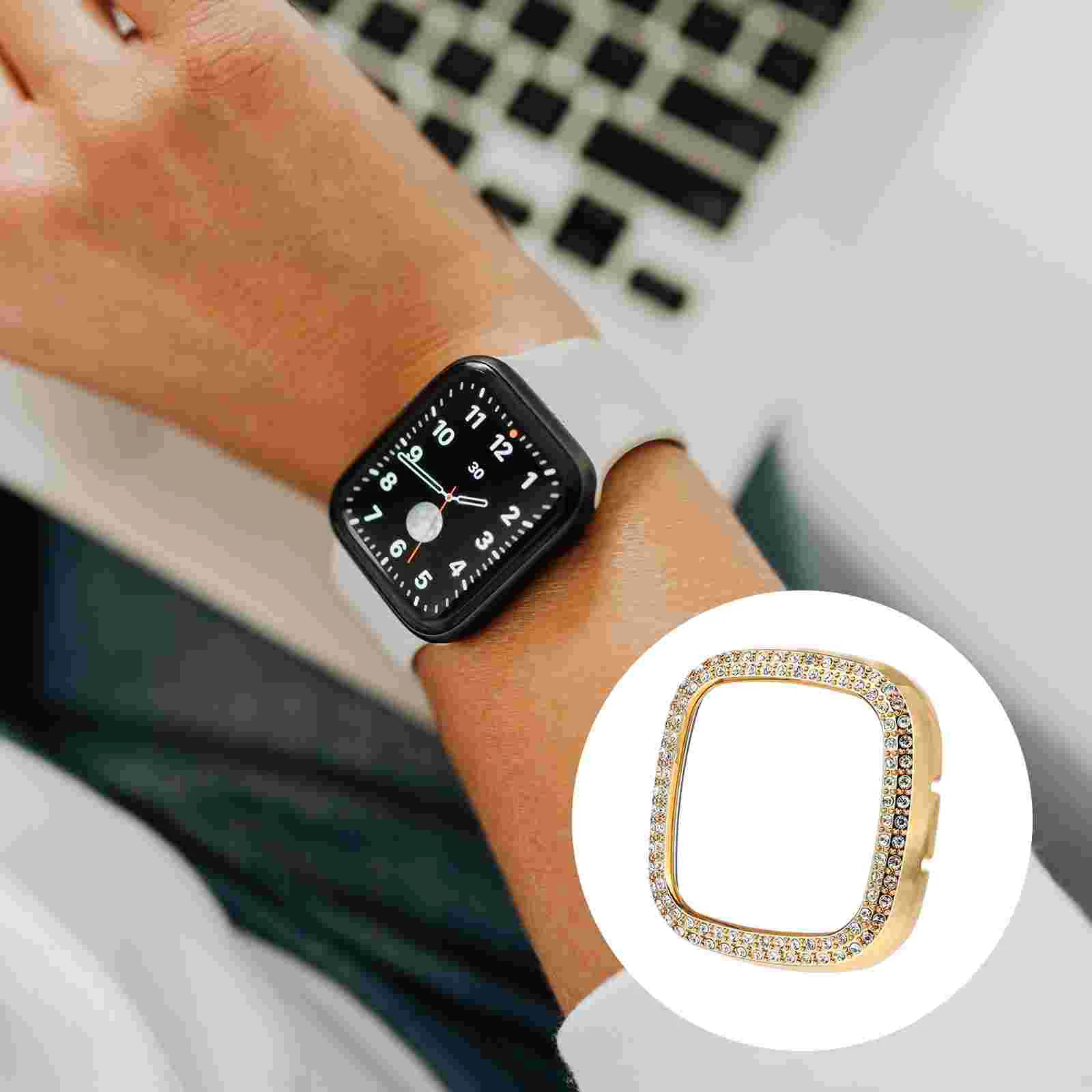

Silver Watch Case Protective Supply Shell Frame Accessory Replacement Golden Miss