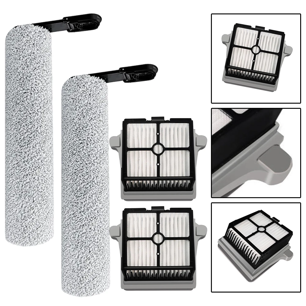 Kit Sikat Utama Filter Sikat Rol Perawatan Furnitur 1 Set Paket 2 Komponen Sikat Rol Penangkap Debu Efektif