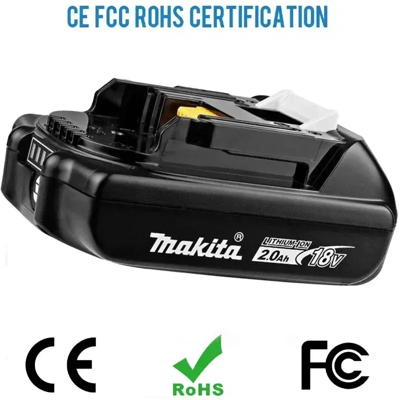 Makita 18V 2.0Ah Lithium-Ion Battery BL1820B 2000mAH Fast Charge 45min LED Indicator for DTW700 XPH14Z Tools - view 3
