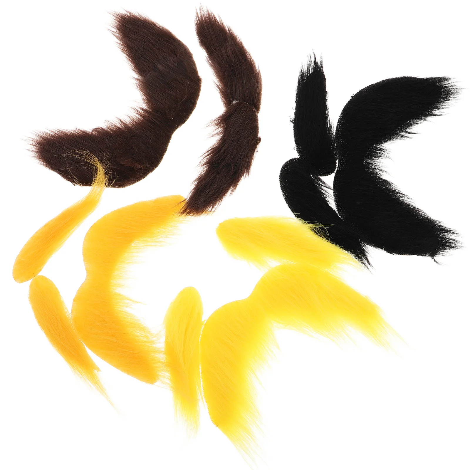 

4 комплекта вечерние набор с искусственной бородой и усами, реалистичный самоклеящийся костюмный реквизит для Хэллоуина, косплей, театральные представления