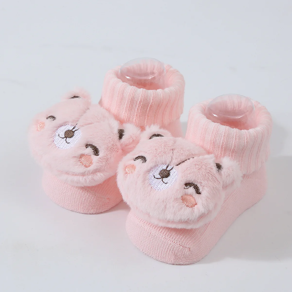 Babysocken Frühling und Herbst Weiche Baumwollsocken für Neugeborene in der Tube Cartoon 3D Puppe Säuglingssocken für Jungen und Mädchen 0-6 Monate – Detail 8