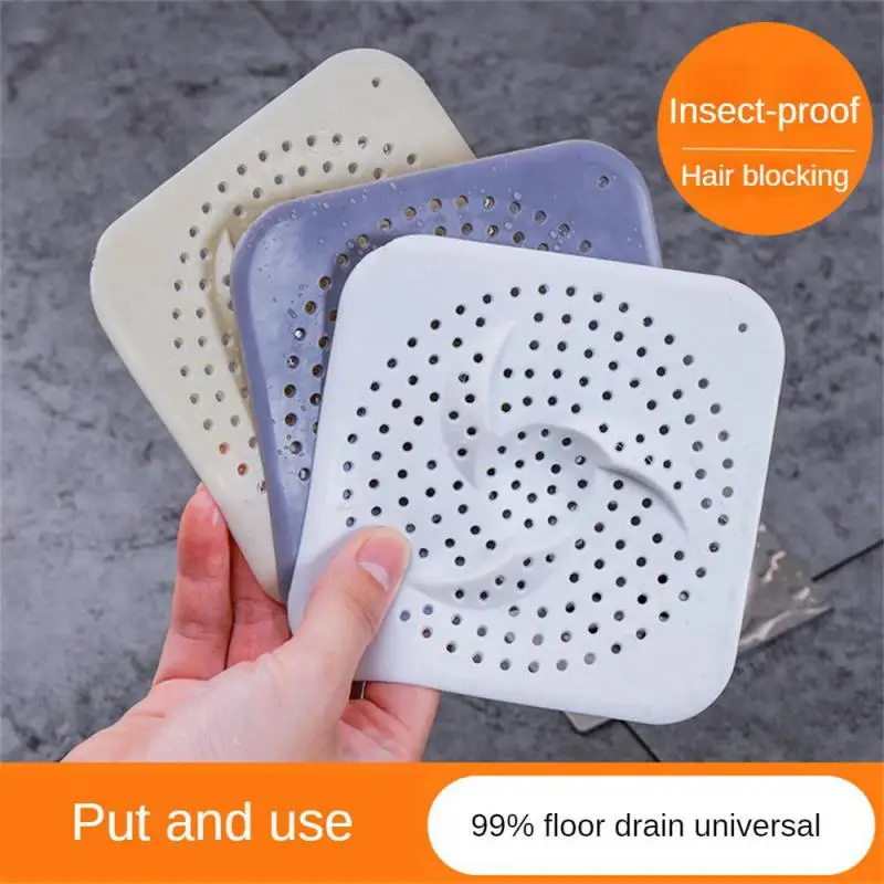 Hair Filter Sink Anti-Blocking Strainer Bathtub Shower Floor Drain Stopper Silicone Kitchen Deodorant Plug Bathroom Accessories