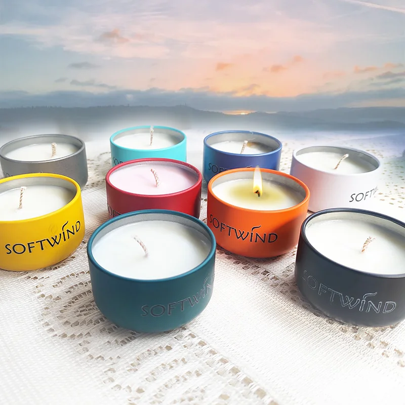 2PCS Burn for 15 hours, Iron Box Fragrance Candle, Mosquito Repellent, Relaxing, Sleeping Aid, Handmade Soybean Wax Lighting, Ta