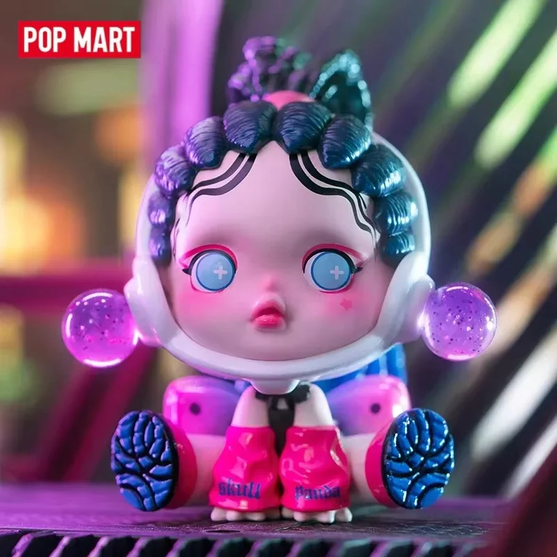 

POP MART Skullpanda City of Night Series Blind Box Kawaii Guess Bag Toys Desktop Decoration Surprise Action Figure Ornament Gift