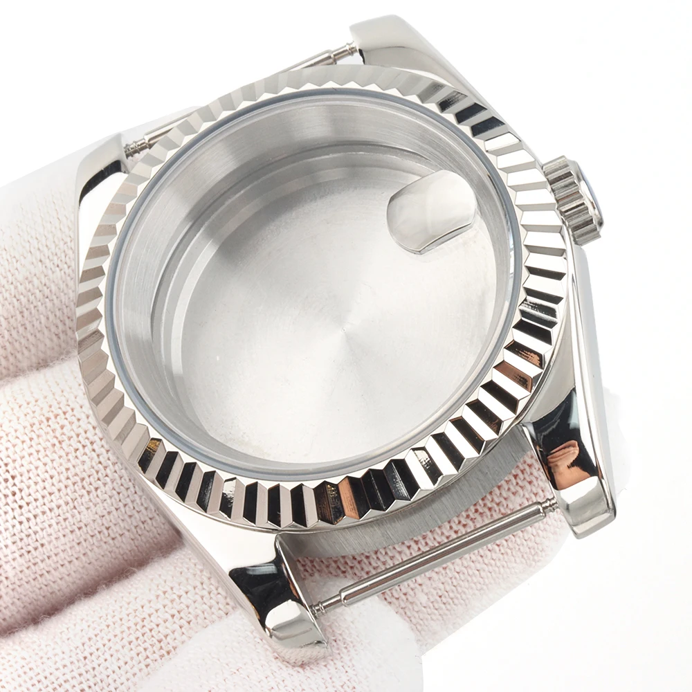 

Корпус для часов NH35/NH36 из нержавеющей стали, 36/39 мм, серебристый, с сапфировым стеклом, водонепроницаемый, для Datejust, с механизмом NH35/NH36.