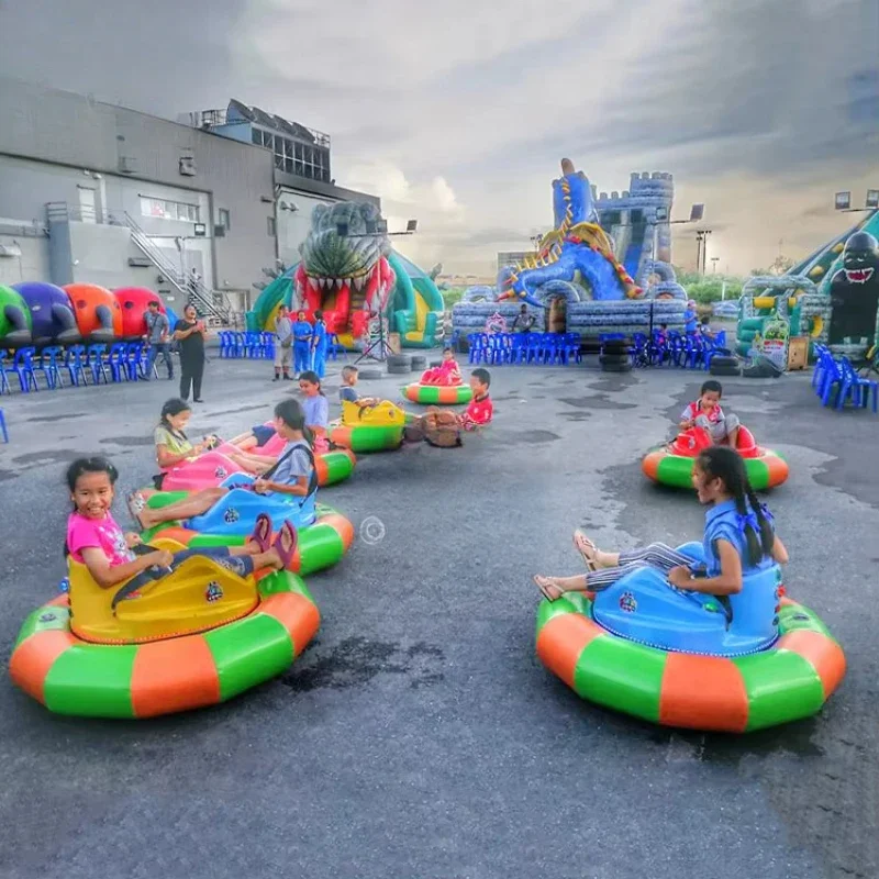 

amusement park products electric battery powered UFO dodgem cars spin zone inflatable bumper car