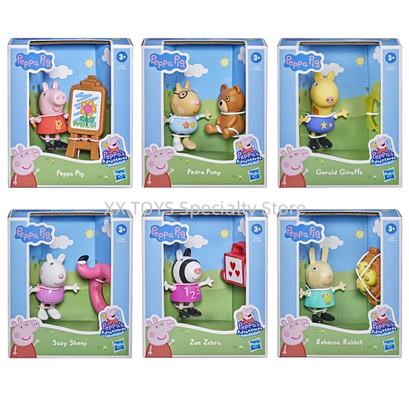 

Hasbro Peppa Pig Peppa’s Adventures Peppa’s Fun Friends Pedro Pony Gerald Giraffe Suzy Sheep Zoe Zebra Mini Figure Preschool Toy