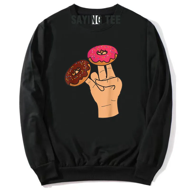 

Two in The Pink One in The Stink Funny Shocker Pullower Sweater T-Shirt Graphic Donut Cotton Sweatshirt Outfit Long Sleeve Tees