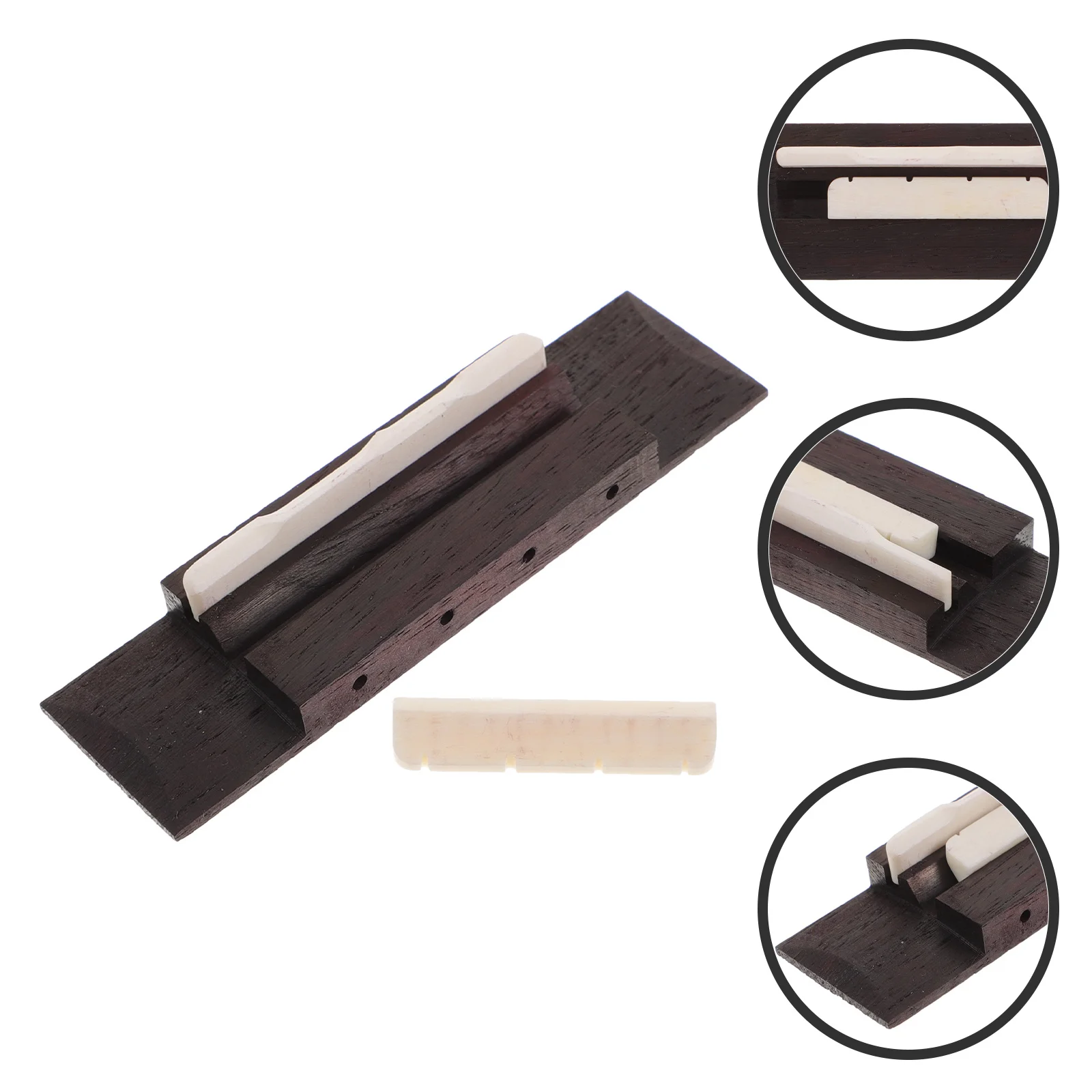 4 سلسلة القيثارة الغيتار جسر العظام السرج المواد المعدنية دائم استبدال جزء ل القيثارة الغيتار التبعي #3