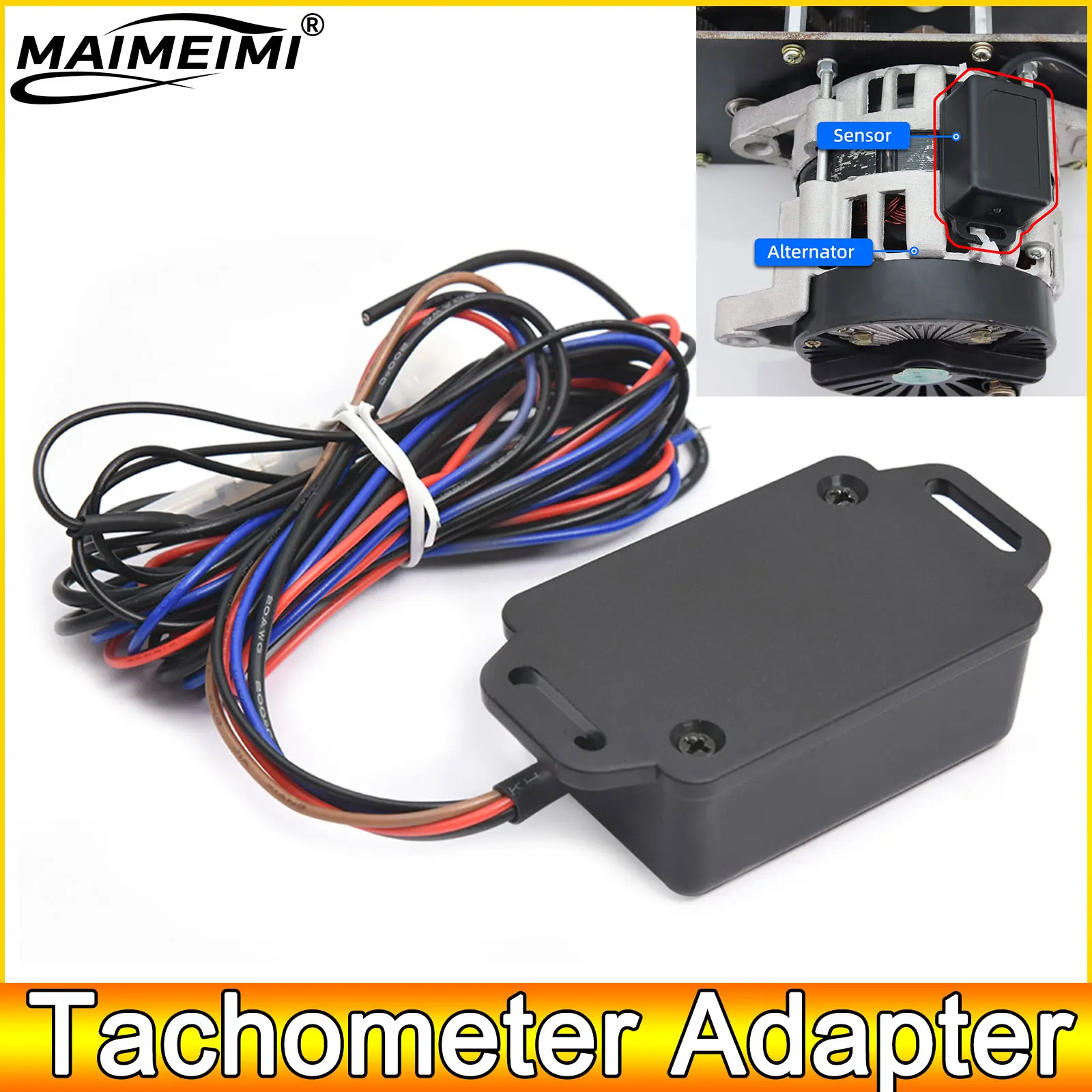 AD RPM Signal Adapter Tacho Meter Tachometer Sensor Adapter for Car Boat Engines 4 Pulse per Round 12V Available Waterproof DR01