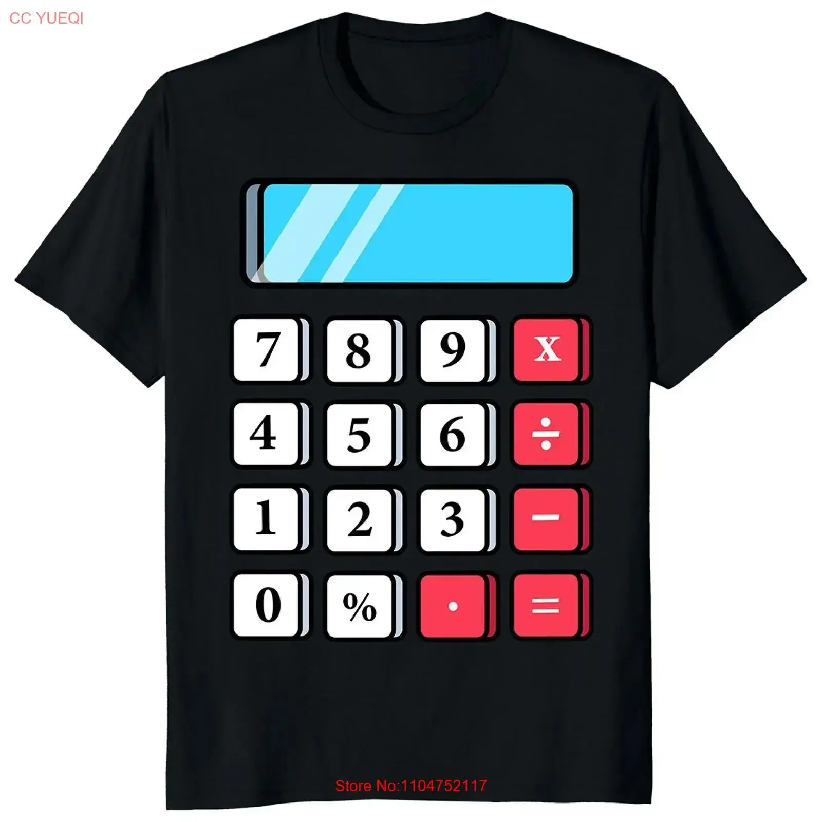 Calculator Halloween Lazy Costume Math Geek Accountant T Shirt vintage Washed Breathable Versatile Slightly Soft