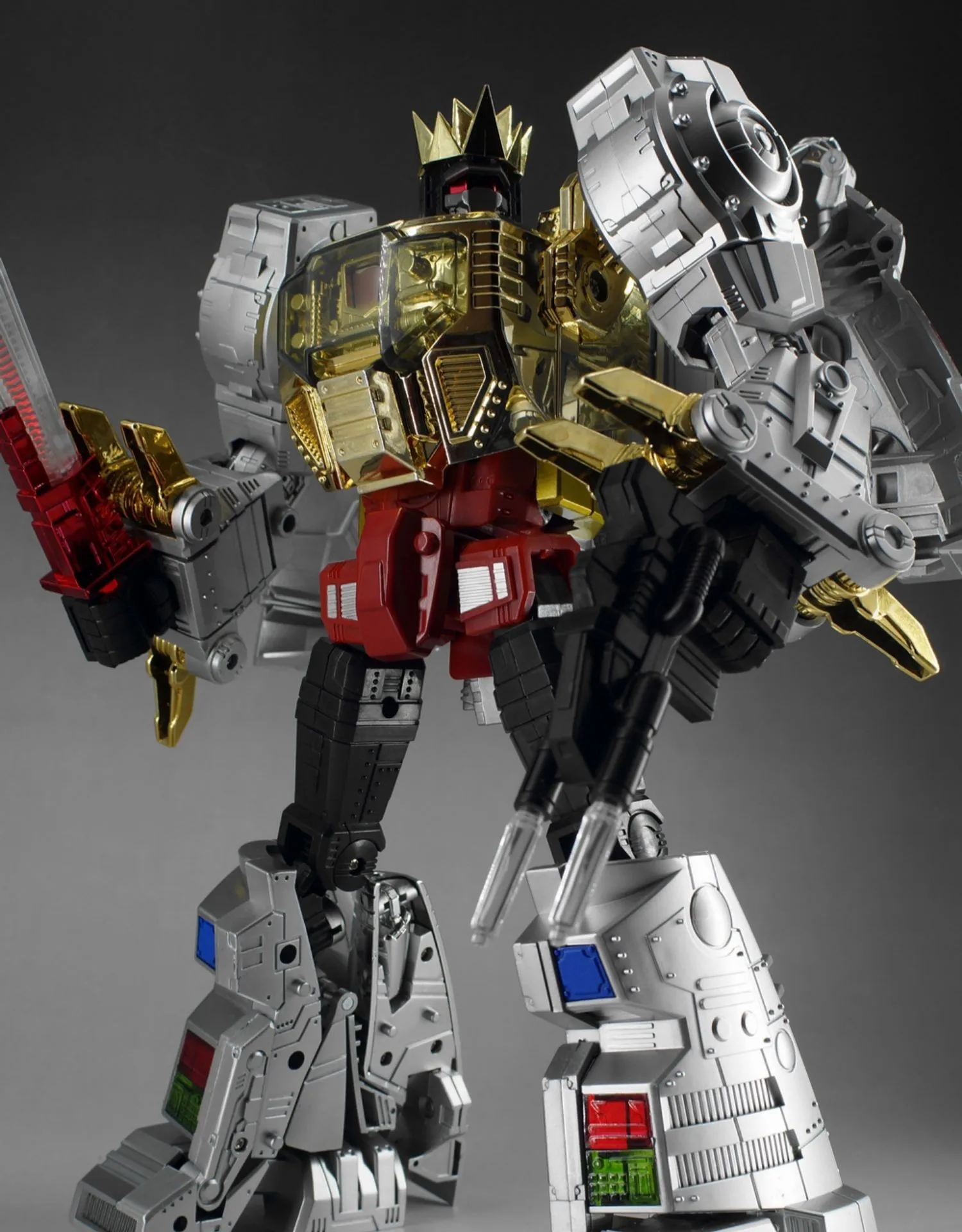 In stock Transformation MP-08 MP08 Grimlock KO Shattered Glass Enlarged Version Figure 29CM 11.4inch Action Figures Toy