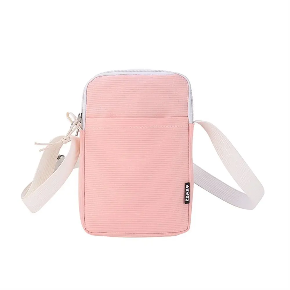 

Universal Simple Mobile Phone Bag Canvas Pure Color Crossbody Phone Pouch Shoulder Bag Phone Purse Crossbody for Phone Storage
