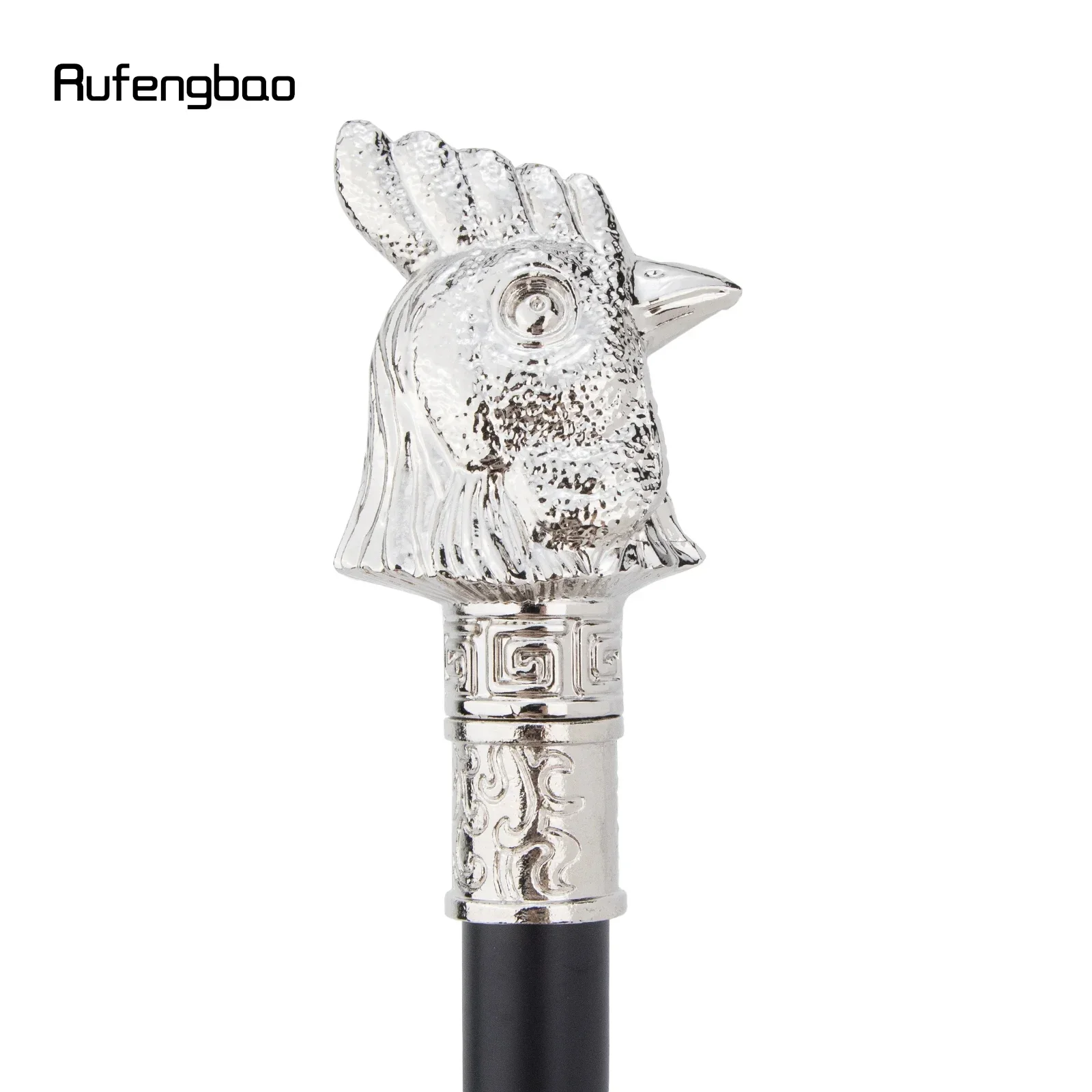 الأبيض الدجاج الديك رئيس الحيوان موضة عصا للمشي ديكور Cospaly خمر حفلة عصرية عصا للمشي Crosier 93 سنتيمتر