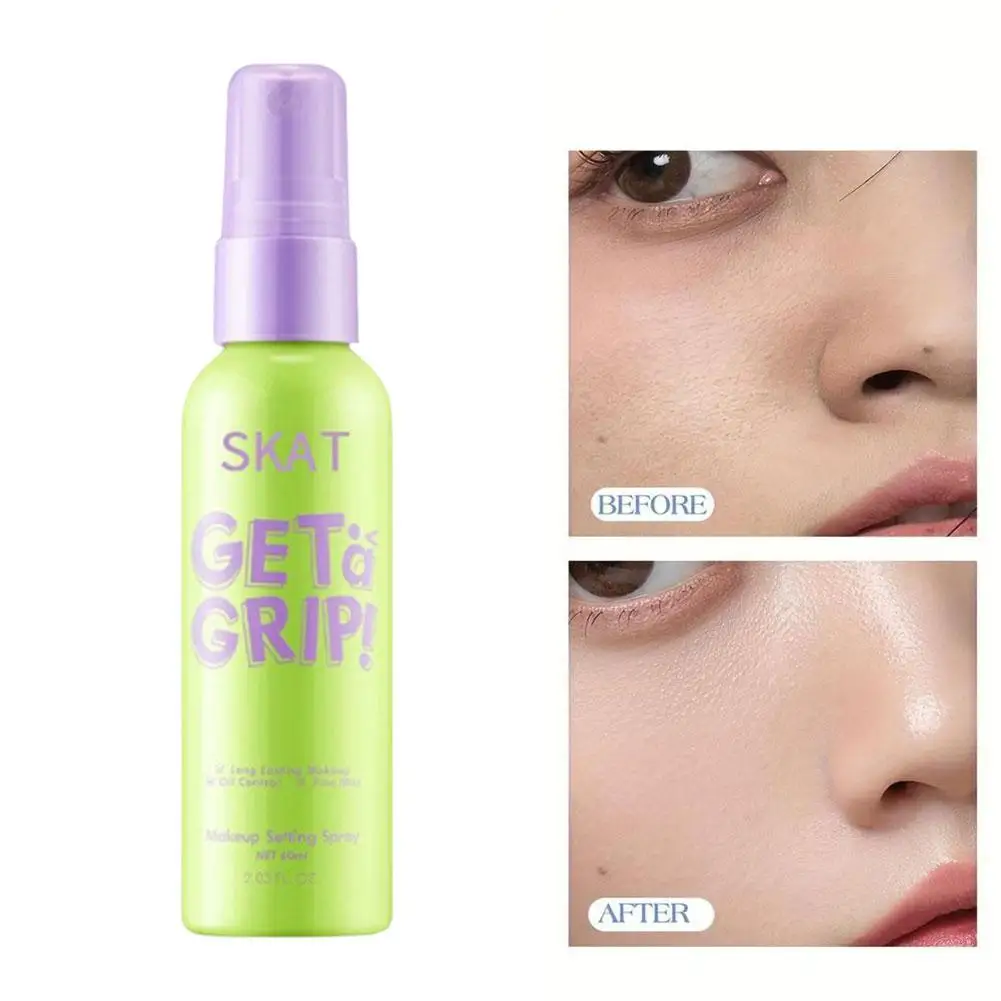 60Ml Make-Up Spray Face Primer Foundation Base Fixer Fix Duurzame Waterdichte Foundation Langdurige Make-Up Hydraat Spray