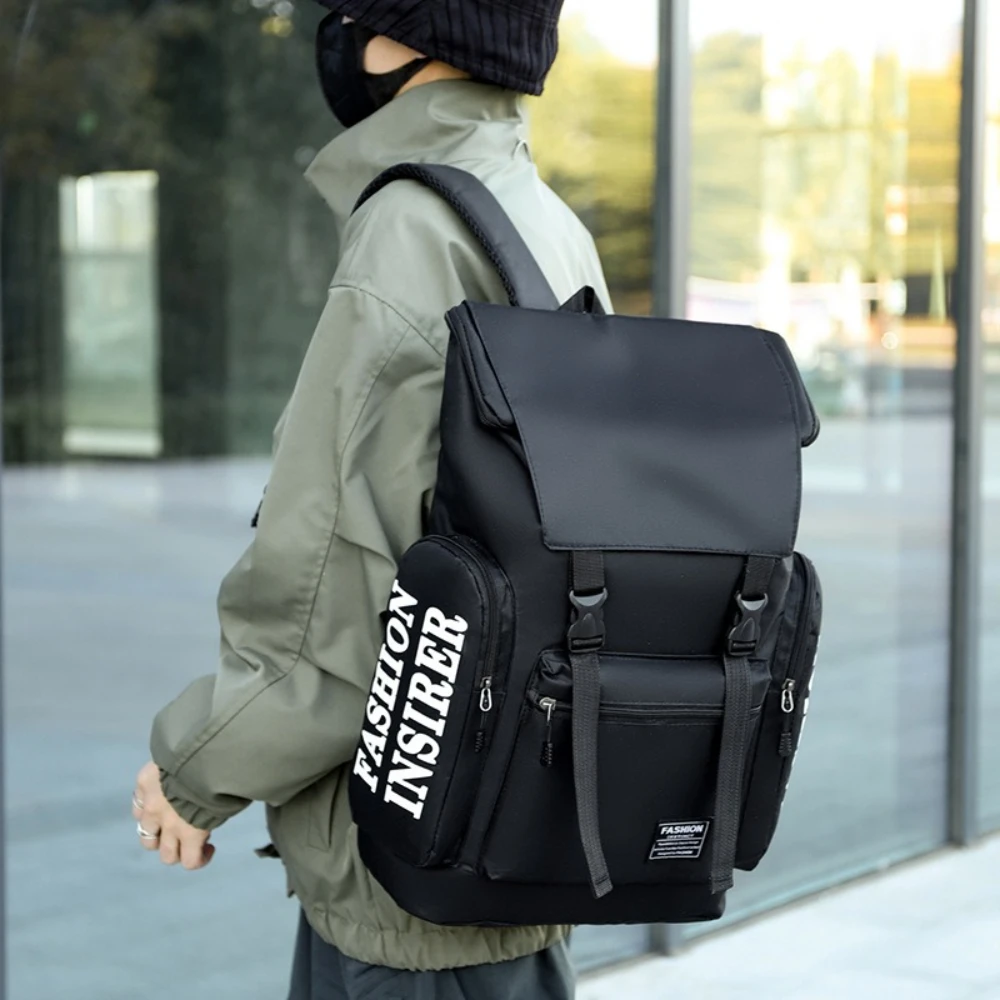 

New large-capacity backpack multifunctional shoulders leisure travel bag college students trend business computer schoolbag